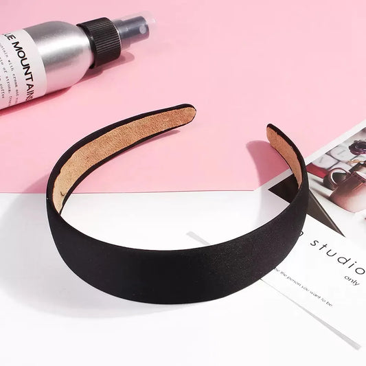 1/3/6/7Pack Satin Headband 1.2Inch Wide Women Girl Nonslip Fashion Hairband Diy Holiday Accessories Diademas Coreanas Para Mujer